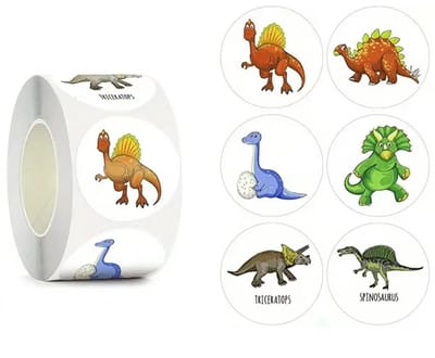 500 Dinos Stickers - Stickerrol - Kinderen - Dinosaurus