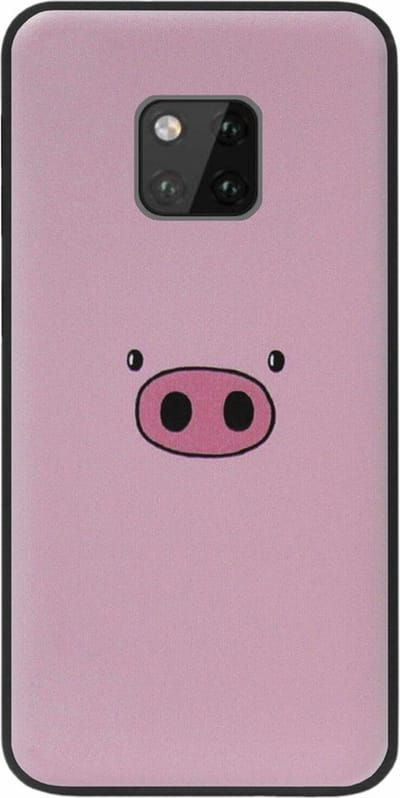 ADEL Siliconen Back Cover Softcase Hoesje Geschikt voor Huawei Mate 20 Pro - Biggetje