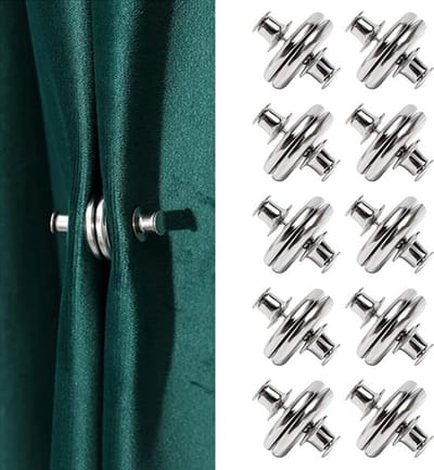 Magnetische Gordijnhouder - 10 paar - 25mm magnetische gordijnknoppen - magneten voor gordijnen - magnetische sluiting - douchegordijn - gordijnaccessoires - gordijnen voor ramen - tafelkleden