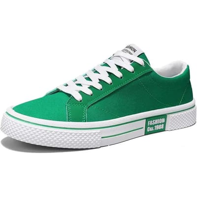 Chaussures pour hommes Mode Chaussures en toile rouges Homme Baskets basses classiques Harajuku Hip Hop Chaussure de skate Chaussures vulcanisées Tenis Masculino 39 vert