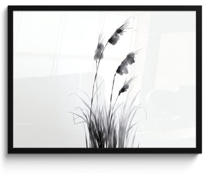 Poster in lijst - Fotolijst 70x50 cm - Posters - Minimalistisch - Stelen - Wit - Posterlijst zwart - Decoratie - Wanddecoratie woonkamer - Muurdecoratie slaapkamer