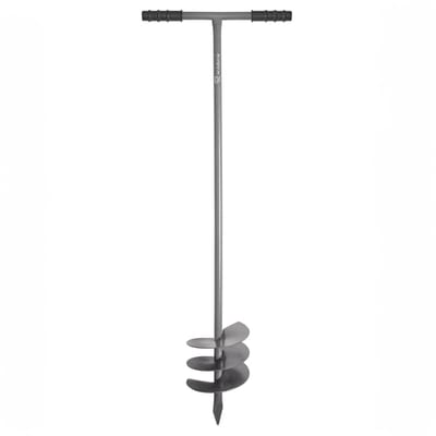 KADAX Grondboor voor het planten van bomen, T-vormige handboor voor tuinieren, tuinboor voor hekpalen, plantenboor met handgreep (Ø 170 mm)