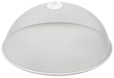 Benson Voedselkap - rond - 30 cm - wit - metaal - vliegenkap - foodcover