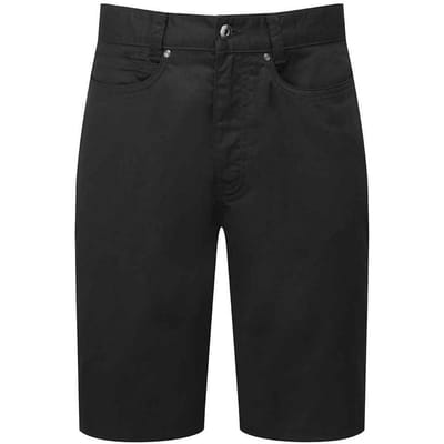 Premier Heren Performance Chino Casual Shorts (Zwart)