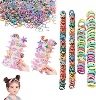 Kleurige Haarbanden en Strikjes Set van 1178 Stuks - Veelzijdige Accessoires voor Kinderen en Jongeren, Perfect voor Diverse Haarstijlen en Gelegenheden