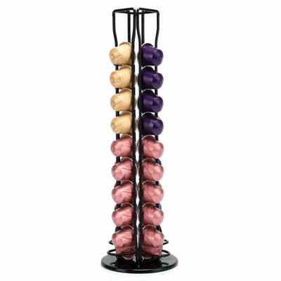 My Green Deal – RVS Capsulehouder Zwart – Koffiecups Houder – Cuphouder – Koffiecapsule Standaard – Premium 304 RVS – 40 cm
