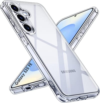 Hoesje geschikt voor Samsung Galaxy S25 FE backcover Shockproof siliconen Transparant