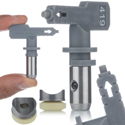 Rosfix Spuitmond Hi-Flow 419 - Airless Verfspuit Accessoire, Breedte 20 cm - Geschikt voor Graco, Wagner
