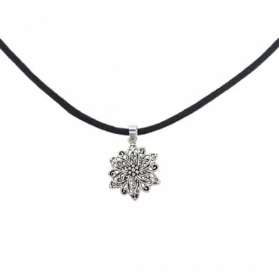 Ketting kleine zilverkleur bloem - Charme Bijoux