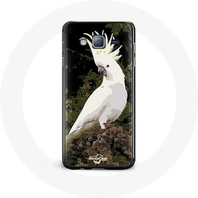 Case voor Samsung Galaxy J3 Kaketoes Witte Papegaaien in de Boom