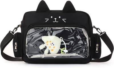 Schattige Messenger Bag voor Vrouwen met Meerdere Vakken, Japanse Crossbody Tas voor Meisjes en Dames, Ideale Schoudertas en Handtas voor Dagelijks Gebruik
