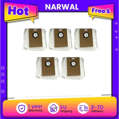 Narwal Freo S automatisch leegmakende stofzakken 3,5L – capaciteit voor 180 dagen, hoogwaardige filtratie, eenvoudige vervanging (2-pack)