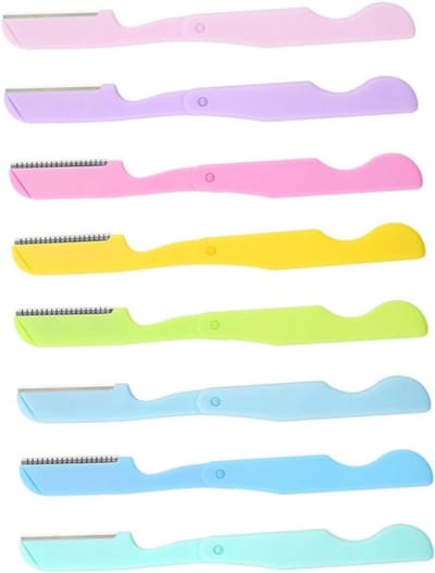 Opvouwbare Trimmers - Gezichtsverwijderaars - Gezichtshaar Verwijderen - Compact Ontwerp - 8 Stuks - Diverse Kleuren