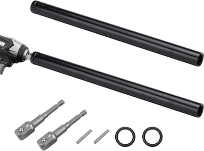 Set van 2 Hollow Shaft Moerdrivers voor Impactboor - Hex Moerdrijvers voor Efficiënt Werk en Precisie