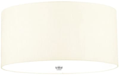 Designer's Lightbox LED Plafondlamp Fletcher Flush | 3X E27 Max 60W | Dimbaar | Polished Chrome with Ivory Shade