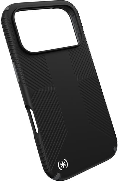 Speck hoesje geschikt voor Apple iPhone 17 Pro - Ultieme Bescherming en Grip - Luxe Soft-touch Afwerking - Valbescherming gecertificeerd tot 4 meter - Microban Antibacterieel - Presidio2 Grip lijn - Zwart