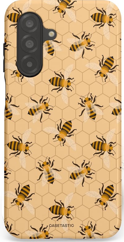 Casetastic Hoesje Geschikt voor Samsung A26 - Stijlvolle Beschermende Duo-layer Case - Zomer Bijen Look