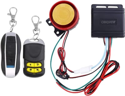 Motorfiets Alarm Systeem met Dubbele Afstandsbediening, 12V Universele Anti-Diefstal Beveiliging en Geluidsalarm