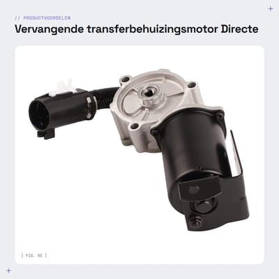 Dailygoods- Transferbehuizingsmotor Directe Pasvorm - Vervanging voor OEM-nummers 47303H1000/47303H1001 - Aluminiumlegering - Voor Terracan 2001-2006 - Hoogwaardige Kwaliteit - Versnellingsmotor