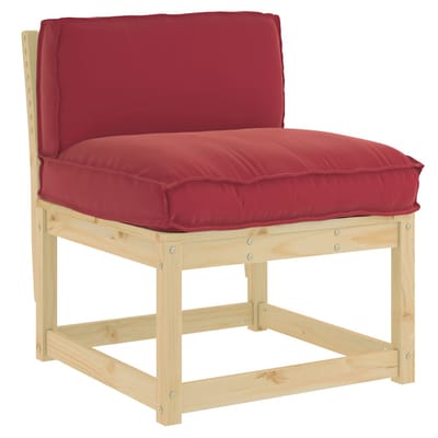 vidaXL - Kussen - Oxford - Stof - Wijnrood - 70 - x - 40 - x - 12 - cm