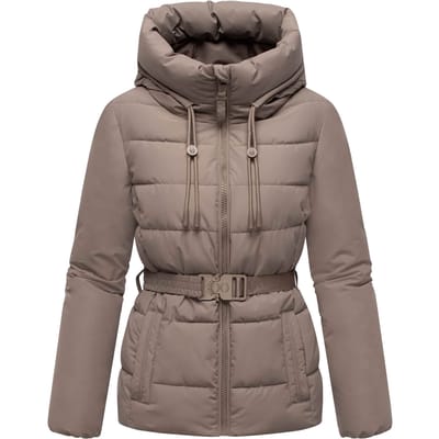 Marikoo dames winterjas Himee met tailleceintuur & magneetzakken