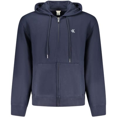 Calvin Klein Blu Katoenen Heren Hooded Sweatshirt