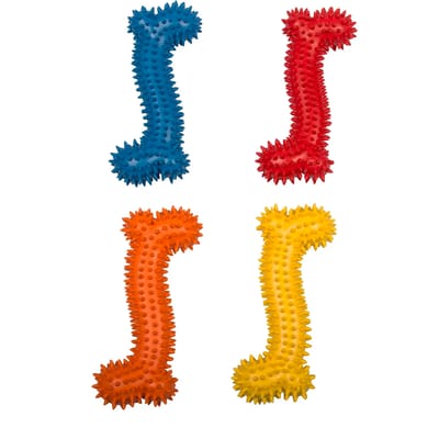 Tandheelkundige mix rubberen hondenspeeltje Duvoplus Dogtoy