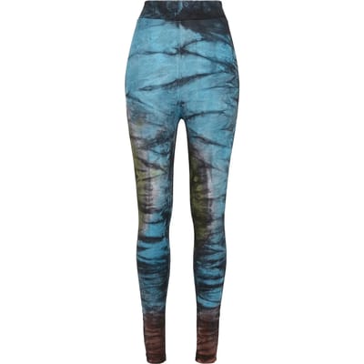 Urban Classics - Cotton Tie Dye High Waist Legging - XS - Zwart