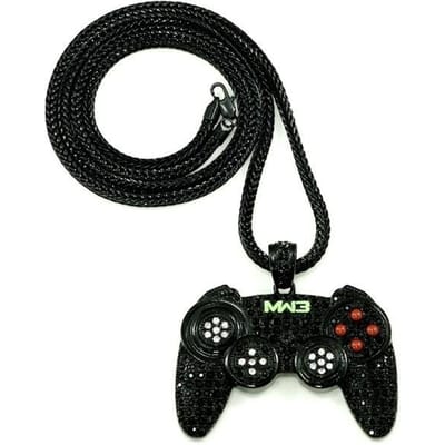 Eenvoudige en Stijlvolle Game Console Ketting Hip Hop Neutraal Feest Club Hanger black