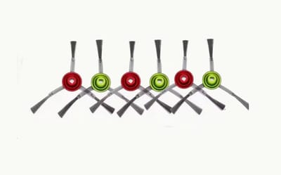 Robotstofzuiger Vervangingsonderdelen geschikt voor ECOVACS DEEBOTX1 Omni / X1TURBO / X1 Plus / T10 Omni Accessoires 6 Zijborstels