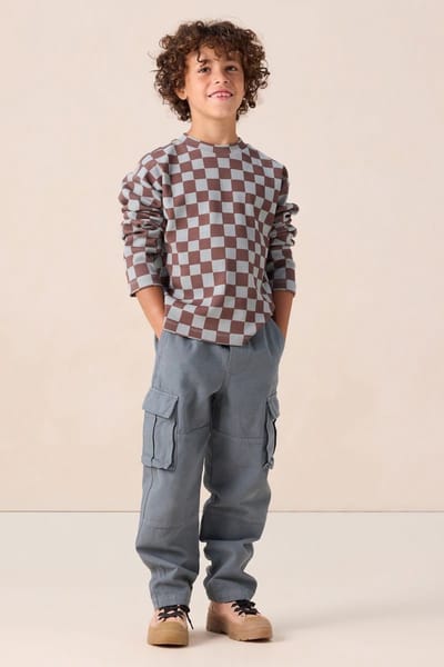 Sissy-Boy - Blauwe pull on cargo broek