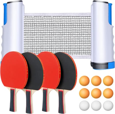 Complete Tafeltennisset met Net en Draagtas voor Beginners en Gevorderden