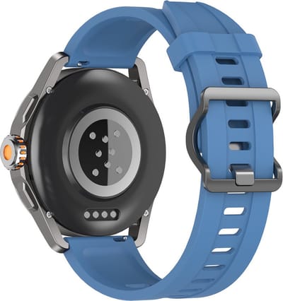 Siliconen bandje - geschikt voor Xiaomi Mi Watch / Watch 2 (PRO) / Watch S1 / Watch S1 Pro / Watch S2 / Watch S3 / Watch S4 / Watch S5 / Haylou / Redmi Watch 5 Active & Lite - blauw