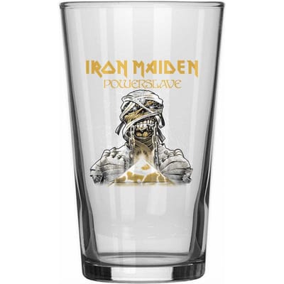 Iron Maiden Bierglas - Powerslave - voor Geen - transparant