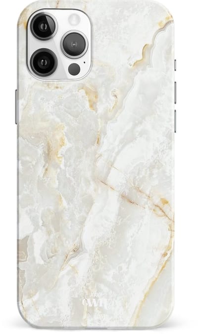 xoxo Wildhearts Marble Off Whites - Single Layer - Hoesje geschikt voor iPhone 11 Pro hoesje - Marmer hoesje - Shockproof base - Beschermhoesje geschikt voor iPhone 11 Pro case - Gebroken wit