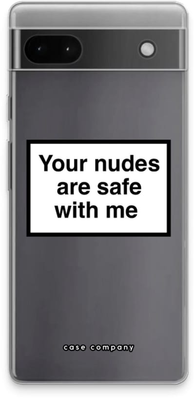 Case Company® - Hoesje geschikt voor Google Pixel 6a hoesje - Safe with me - Soft Cover Telefoonhoesje - Bescherming aan alle Kanten en Schermrand