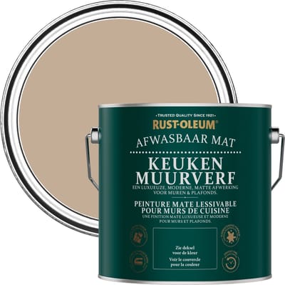 Rust-Oleum Bruin Keuken muurverf - Gezouten karamel 2,5L