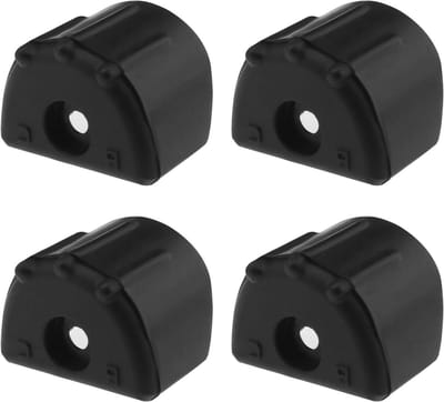 4 Stuks RC Schokabsorber Hoes - Plastic Demping Covers voor 1/8 en 1/10 Afstandsbediening Auto's - Zwart Accessoire voor Verbeterde Schokdemping en Bescherming