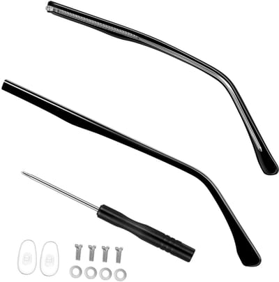 Dailygoods- Brillenpootjes Metaal - Vervangingsset 1 Paar - Universele Brillen - Zonnebril/Leesbril - Aangenaam Draagcomfort - Vermindert Druk op Oren - Brilarm