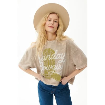 T-shirt dames She is Sunday Texas