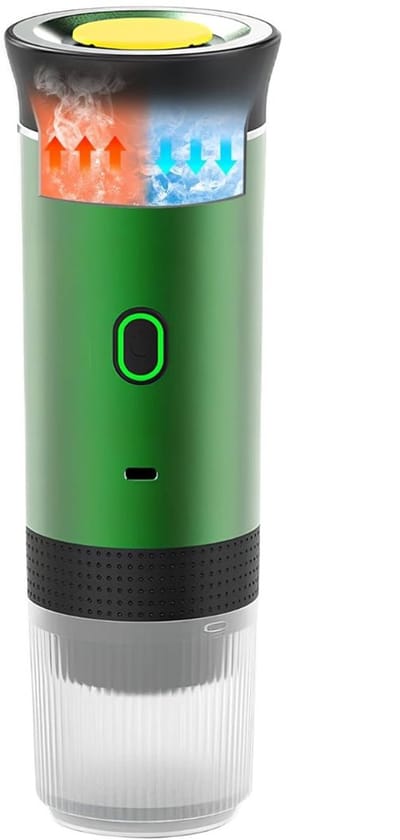SVN® Draagbare Koffiemachine - Blender To Go - Draagbare Blender - Groen - ‎9cm x 9cm x 27cm