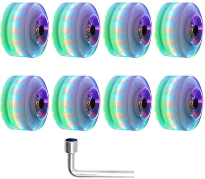 Unyqoos® Lichtgevende skatewielen set van 8 voor rolschaatsen en skateboards