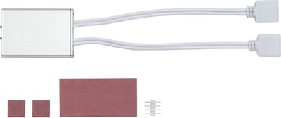 Paulmann 70916 Stripe YourLED met bewegingsdetector, 12V DC max. 60 Watt, zilverkleurige lichtstrip, kunststof lichtstrip