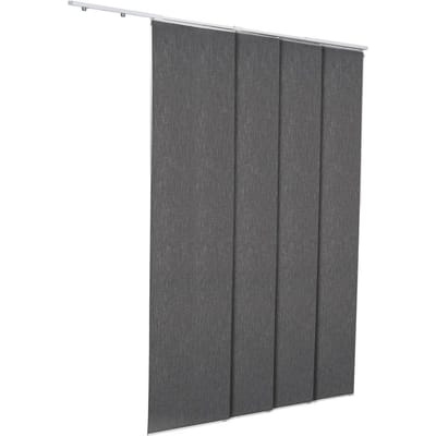 Paneelgordijn Uitschuifbare Rail 116 cm tot 218 cm B Op Maat Te Maken Donkergrijs