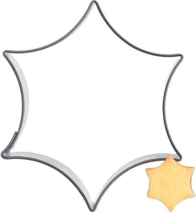 Koekjessnijder Edelstaal Sterretje 5,5 cm - Vormen - Uitsteekvorm - Cookie - Cutter - Uitsteekvormpjes - Koekjes - Bakken