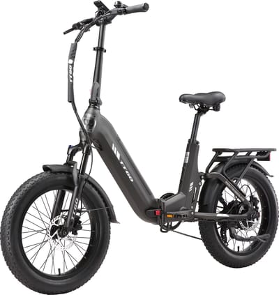 TTGO F7 Elektrische Fiets - 250W Motor - 48V15Ah Accu - 20 Inch Banden Vouwfiets - Max Snelheid 25km/u - Max Bereik 100-120km - Shimano 7 Versnellingen - Grijs