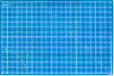 Elan Snijmat A1 Blauw, 5-laagse Zelfherstellende Snijmat A1, Knutselmat, Snijmat 60x90 CM, Self Healing Cutting Mat A1, Snijmat A1 Zelfherstellende, Hobby Snijmat Blauw, Werkmat, Self Healing Snijmat