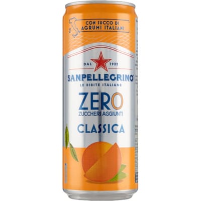 Bruisende drank aranciata zero 330ml - san pellegrino