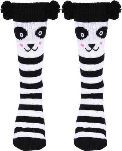 Panda warme antislip sokken