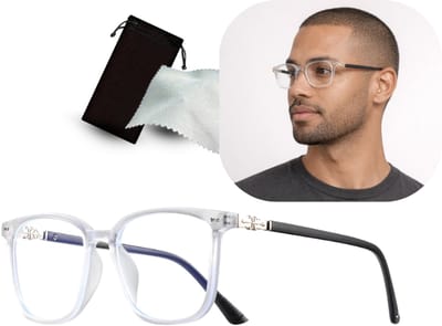 Computerbril | CRIXUS | Transparant/Zwart | Anti Blauw Licht Filter Bril | Beeldschermbril